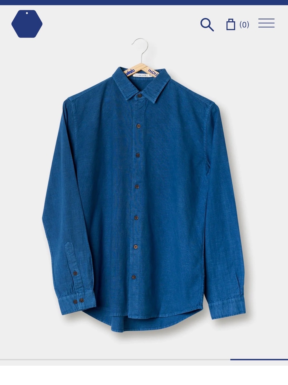 Industry of all nations Pondi Shirt in size S indigo 6